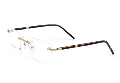 Progressive Multifocus Lens Reading Glasses Frame Uni Rimless Optical Eyewear Ultralight Anti-fatigue Retro Reader Eyeglasses