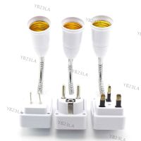 AC 110V 220V E27 Lamp Bulb Adapter Flexible Light Bases Plug Holder Converter Switch Power Socket 20CM EU/US/UK Plug YB23TH
