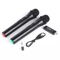 [ใส่โค้ด AUGIIEW0 ลด 70.-] ไม่ง้อไฟฟ้า ไมโครโฟนไร้สาย ไมค์ลอยคู่ V20S SMART WIRELESS MICROPHONE