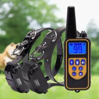 ZZOOI Waterproof Dog Training Collar Rechargeable 800m Vibration Anti Bark Collar 100 Gears Adjustable Kits for Medium Large Breed