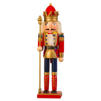 TAC King Nutcracker ชุดสะสมทหารไม้หุ่นเชิดของตกแต่งตู้ไวน์ของตกแต่งไฟประดับเทศกาลคริสต์มาส