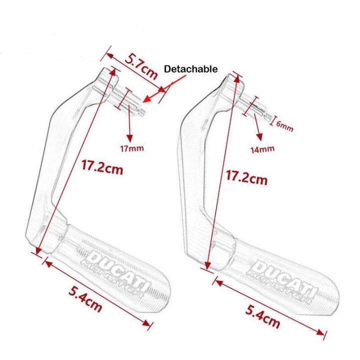 untuk-ducati-821มอนสเตอร์695-696-7971200s-100s-peggan-espeda-motor-penjaga-rem-kopling-tuas-pengan-bar-melindungi