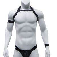 CLEVER-MENMODE Body Chest Mens Harness เข็มขัดชุดชั้นใน s ชุดเซ็กซี่ยืดหยุ่นไหล่ สายคล้อง เครื่องแต่งกาย Arm Band