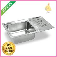 ซิงค์ฝัง 1 หลุม 1 ที่พัก DYNA HOME DH7545CB สเตนเลสBUILT-IN SINK DYNA HOME DH7545CB 1B1D STAINLESS STEEL **สินค้าแนะนำ**