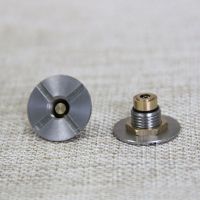 P82D Stainless Steel Brass 510 Adapter Connector Carries No Current DIY Spring Loaded 510 Connector with Floating Pin