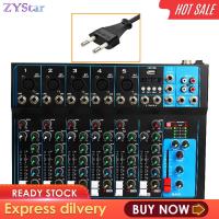 ZYStar เครื่องผสมเสียงแบบพกพามืออาชีพสำหรับถ่ายทอดสดการประยุกต์ใช้เพลงบนเวที