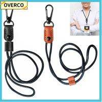 OVERCO 1pc เครื่องใช้ในสำนักงาน เชือกเส้นเล็ก พร้อมตะขอโลหะ ปรับได้ปรับได้ สายคล้องป้าย สายคล้องคอ หนังถักเปีย ที่ใส่บัตรประชาชน