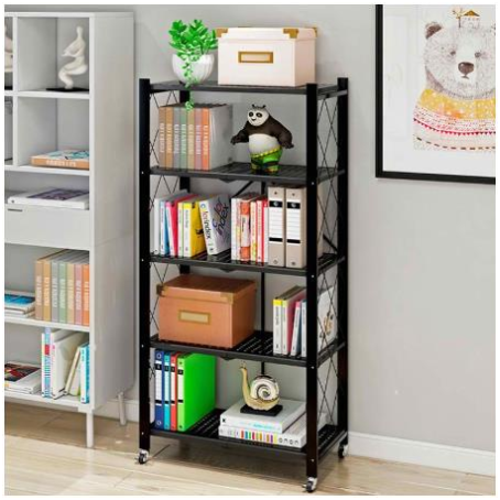 Foldable Kitchen Shelf 3/4 Layers Rack ( Living Room, Balcony Wheeled ...