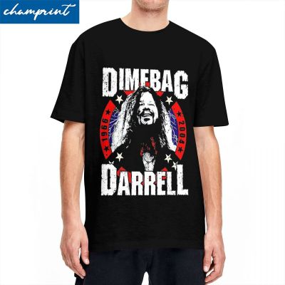 ผู้ชาย Pantera Dimebag Darrell T เสื้อ Heavy Mental Rock Band Cotton แปลกใหม่แขนสั้นรอบคอที่ไม่ซ้ำกันเสื้อยืด
