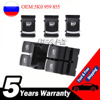 4ชิ้นสำหรับ Vw G Olf Mk5 6 J Etta Mk5 P Assat B6 Tiguan กระจกไฟฟ้าสวิทช์ปุ่ม5nd 959 857 5nd 959 855