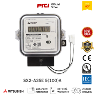 Mitsubishi มิเตอร์ไฟฟ้า รุ่น SX2-A35E 1P2W 5A(100A) 220V 1เฟส มิเตอร์อิเล็กทรอนิกส์