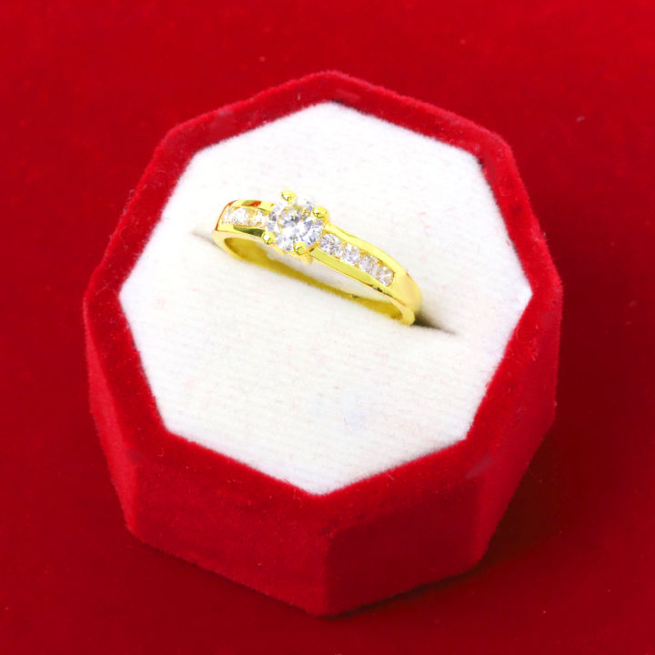 เเหวนทอง-ประดับเพชรcz-เเหวนชุบไมครอน-เเหวนหมั้น-เเหวนเเต่งงาน-เครื่องประดับผู้หญิง-ชุบทอง96-5