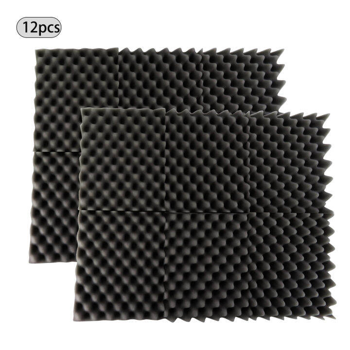Smart Sensor 12PCS 30x30x5CM Acoustic Foam Panels Egg Foam Pad Sound Isolation Foam for Home