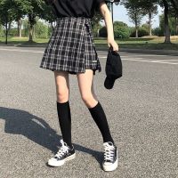 Spring and Autumn High Waist Shorts Skirt College New Womens Korean Girl School Style Childrens Thin A-line S-XL Shorts Skirt