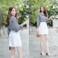 Aya-shop เสื้อผ้าผู้หญิง งานชุดเข้าเซท 2 ชิ้น สีดำ พร้อมส่ง