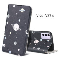 Vivo V29/V27 5G/e/Y36 4Gเคสโทรศัพท์ป้องกันการกระแทกสำหรับ Vivo V27e/5G ลายการ์ตูนกระเป๋าสตางค์ฝาพับหนังธุรกิจกระเป๋าเก็บบัตรธุรกิจ