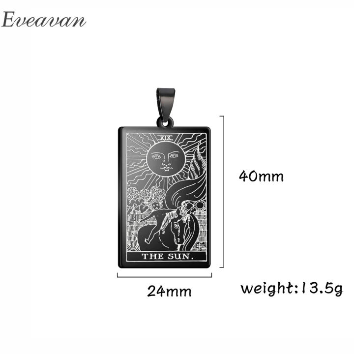 eueavan-10pcs-diy-accessories-stainless-steel-the-major-arcana-tarot-cards-vintage-amulet-pendant-for-necklaces-wholesale