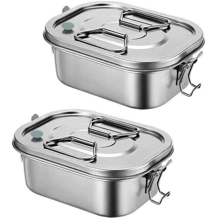 Lunch Box Stainless Steel Lunch Box with Airtight Valve Handle Kids ...