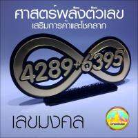 ป้ายเลขมงคล 4289+6395 ศาสตร์พลังตัวเลข 2 พลังบวก เสริมการค้าการเงินและโชคลาภ พร้อมสัญลักษณ์ infinity สไตล์ RICH รวยไม่หยุด รวยไม่จบสิ้น รวยตลอดกาล