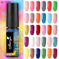 Myyeah 30 สีเล็บเจล 5ML Pure Color UV LED จิตรกรรมเจล Base Top Coat Soak Off UV Varnish DIY เล็บเครื่องมือความงาม