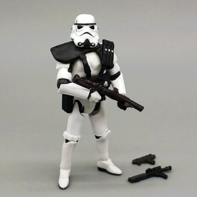 SW Trooper Stormtrooper ไหล่ดำโจมตีหลวม3.75ตุ๊กตาขยับแขนขาได้
