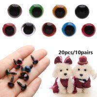 20Pcs/10Pairs 8/10/12/14mm Plastic Puppet with Washer Safety Eyes Crafts Stuffed Parts Accessories