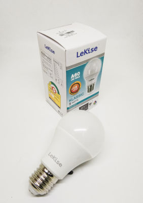 หลอดไฟ LED 5w หลอดปิงปอง เกลียว E27 LeKise แสงสีขาว