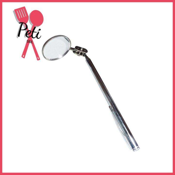 PETISEE Silver Telescoping Inspection Mirror Stainless Steel 360
