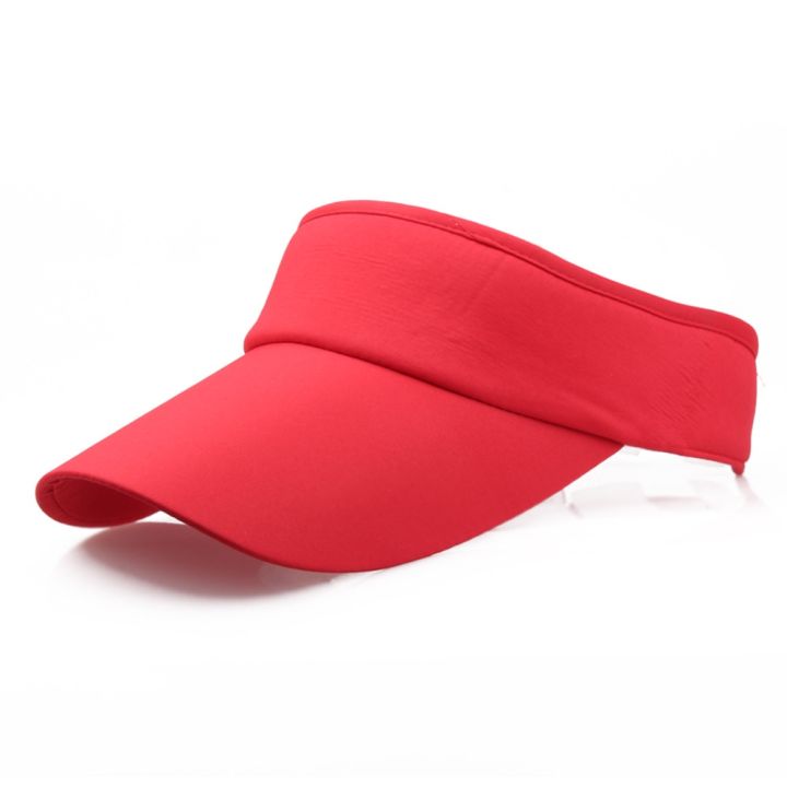 cc-hot-sale-men-women-summer-solid-visor-sun-plain-hat-casual-ajustable-empty-top-unisex-sunscreen-cap-cool-casquette-lowest-price