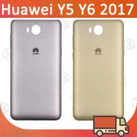 Huawei Y5 2017 Y6ตัวเรือนด้านหลัง2017ฝาหลังพร้อมปุ่มปรับระดับเสียง