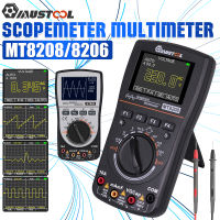 2 In 1 MT8208ดิจิตอล Oscilloscope Multimeter 1MHz แบนด์วิดท์2.5Msps อัตราการสุ่มตัวอย่างอัจฉริยะกราฟิก Oscilloscope