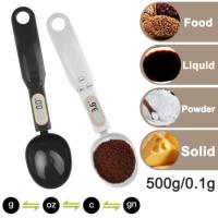 Animal Feeding Pet Food Scale Electronic Measuring Spoon Cat Dog Feeding Bowl Kitchen Scale Digital Display 0.5g-500g