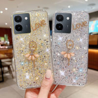 Konsmart เคสโทรศัพท์สำหรับหญิงสาวน่ารัก Crystal Ballet หรูหราสำหรับ VIVO Y36 4G 5G Y35 Y02A Y02 Y02T Y16 Y02S Y77 5G Y22 Y22S Y21 Y21A Y21S Y21T Y33S Y33T Y15S Y15A Y12A Y12S Y20ใหม่ล่าสุดลายดาวเงาวาว2023ใหม่ล่าสุดปลอกโทรศัพท์มือถือในสต็อก