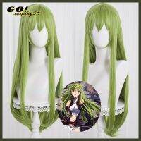 รหัสกีอัส C.C. คอสเพลย์ FGO Enkidu วิกผมสีเขียว80ซม. สังเคราะห์ยาวตรง Fate Grand สำหรับผู้ใหญ่ Rlvwq59xkal เพื่อสวมบทบาท