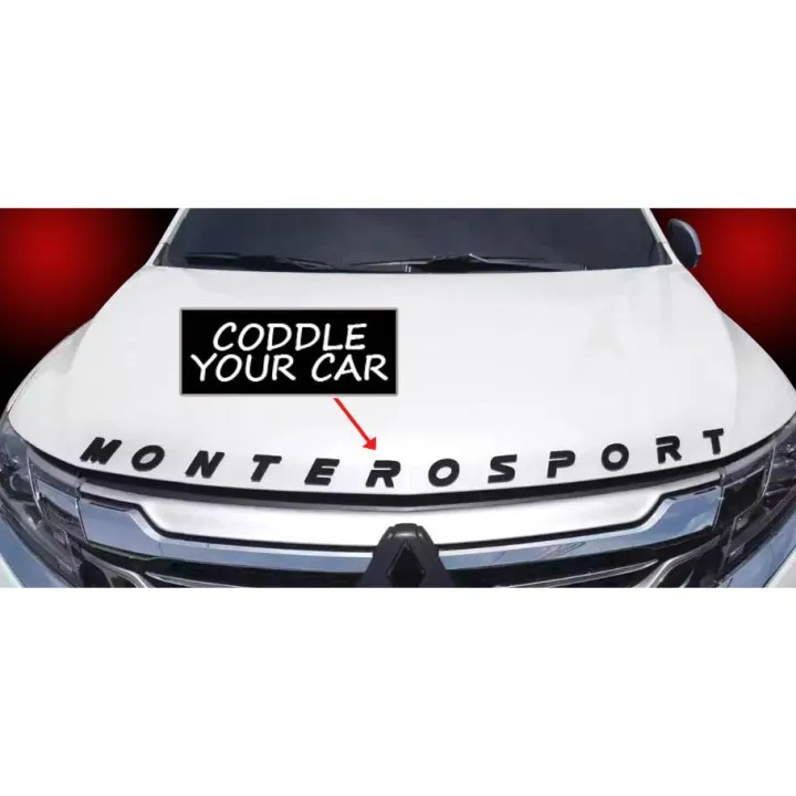 (Black) 2017 Montero Sport Hood Emblem Lazada PH