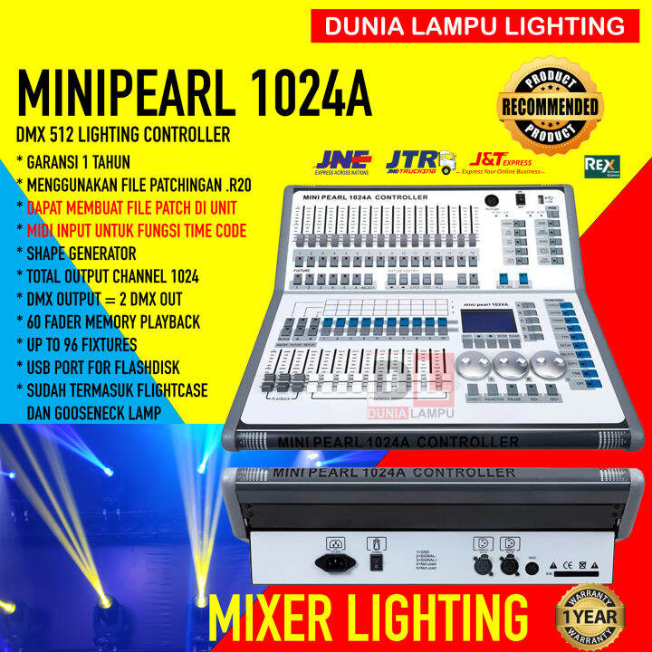 Minipearl 1024a Mixer Lampu Lighting Panggung Mini Pearl 1024a Dmx 512