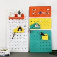 【YF】 Nordic wall hole plate shelving perforation-free universal hook accessories storage display rack