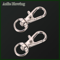 Aolie 10pcs มินิอลูมิเนียมพวงกุญแจทำ Snap Spring CLIP Hook carabiner BUCKLE