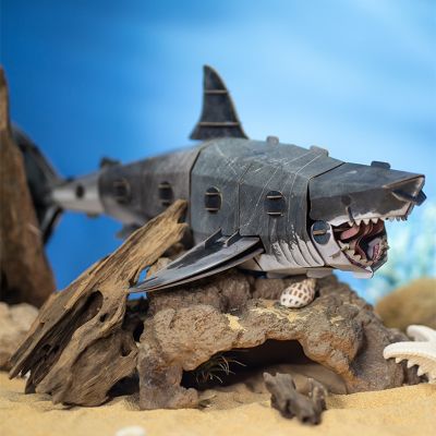 ชุดปริศนาฉลามขาว3D สัตว์รูปหล่อชุดตัวต่อจิ๊กซอว์ของเล่น Pape ชุดตกแต่งของขวัญสำหรับเด็กผู้ใหญ่ของสะสม