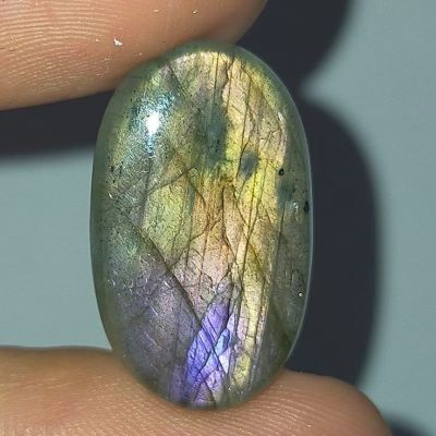 พลอย ลาบราโดไรท์ ธรรมชาติ แท้ หินพ่อมด ( Natural Labradorite ) หนัก 14.95 กะรัต