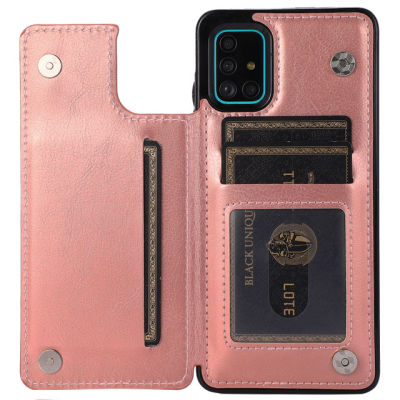 For Samsung Flip Leather Cover Galaxy A52 A72 A12 A32 A42 A51 A71 A21S A22 A82 A81 A91 A50 A40 A30 A20 S A10 E Cards Wallet Case