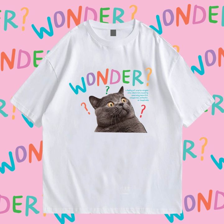 พร้อมส่งเสื้อเฮีย-เสื้อยืด-wonder-cat-cotton-100-พรีเมี่ยม-cotton-t-shirt