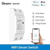 ITEAD SONOFF Basic R2 WiFi Smart Switch eWeLink APP รีโมทคอนโทรลไร้สายโมดูลสำหรับ IOS Android APP Timing Control, การควบคุมด้วยเสียงด้วย Google Home Amazon Alexa