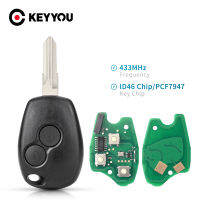 KEYYOU Remote Car Key For Renault Duster Modus Clio 3 Twingo DACIA Logan Sandero Kangoo 433MHz PCF7946 PCF7947 Chip