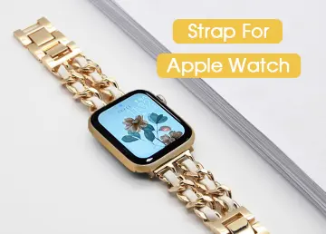 Gold chain apple watch on sale band