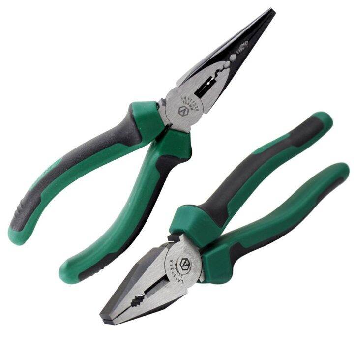 professional-คีมปากจิ้งจก-ปากแหลม6-รวม2ชิ้น-plier-6-ผลิตจากเหล็กเกรดพิเศษ-ชุบแข็ง