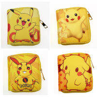 Pikachu Flechs Cinnamoroll BabyCinnamoroll ผู้ชายผู้หญิงซิปกระเป๋าสตางค์สั้นพิมพ์ชายหญิงอะนิเมะกระเป๋าสตางค์สั้นนักเรียนกระเป๋าใส่เหรียญ