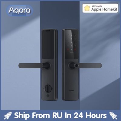 Aqara บลูทูธ A100ประตูล็อคอัจฉริยะโปรซิกผึ้ง5.0 Apple Homekey ปลดล็อคลายนิ้วมือทำงานกับชุดอุปกรณ์ภายในบ้าน