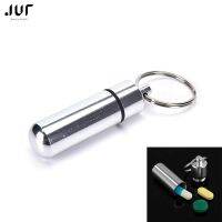 【CW】✕☬◈  1PCS Medicine Pill Aluminum Drug Organizer Keychain Tablet Stash Holder