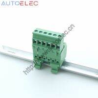 ✎ 10sets Pitch5.08mm 6P Screw Plug-in Terminal Blocks connector US15mm Din Rail Mounting instead of:MSTBVK 2.5/ 6-G-5.08 - 1788761